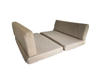 Zippered 40 by 24, 40 by 13 RV Cushion Covers Coachmen Campers Oatmeal - Zdjęcie 1 z 8
