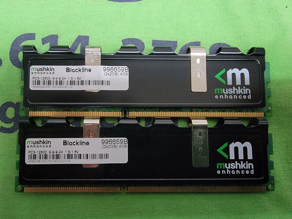 MUSHKIN 4GB (2x2GB) PC3-12800 DDR3 DESKTOP RAM - Image 1 of 1