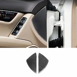 For Benz W204 2007-2014 C-Class Real Carbon Fiber Door Sides Panel Cover Decor - Picture 1 of 5