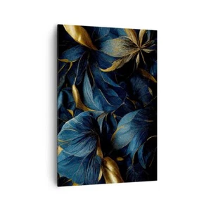 Wandbilder 70x100cm Leinwandbild Blumen Art Deco Luxus Groß Bilder Art Wanddeko - Bild 1 von 10