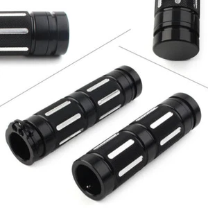 2x Motorcycle 1" Handlebar Hand Grips Fit Harley Dyna Wide Glide EFI 1996-2017 - Picture 1 of 7