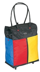Bolso de Mano Ligero Rodante para Compras de Comestibles Unisex Negro/Rojo/Azul - Imagen 1 de 1