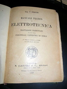 Ing. J. Treves - Manuale Pratico di Elletrotecnica - Lattes Torino 1920 - Picture 1 of 1