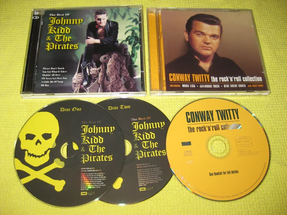 Conway Twitty Rock'N'Roll Collection & Johnny Kid & Pirates Best Of 2 CD Albums - Image 1 of 1