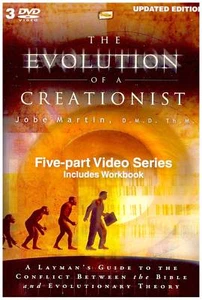 Dr. Jobe Martin-The Evolution Of A Creationist, 5 Part Series, 3 DVDs + Workbook - Picture 1 of 1