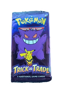 Pokemon Halloween Trick or Trade 1 NEU SEALED Booster Pack 3SP Karten nicht Digimon - Bild 1 von 3