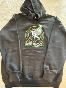 Mexico National Team Hoodie Mens Large Black Sweater - Picture 1 of 1