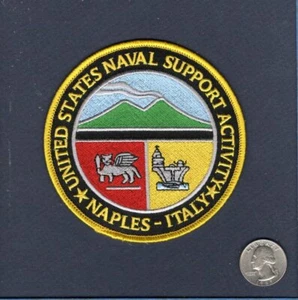 NSA Naval Support Activity NAPLES ITALY US NAVY Base Squadron Jacket Patch - Bild 1 von 1