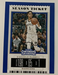 2019-20 Panini Contenders SEASON TICKET #10 D'Angelo Russell