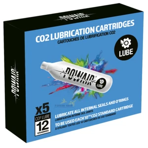 Box 5er Pack CO2 Kartuschen Pflege Schmiermittel 12g - Powair » - Bild 1 von 1