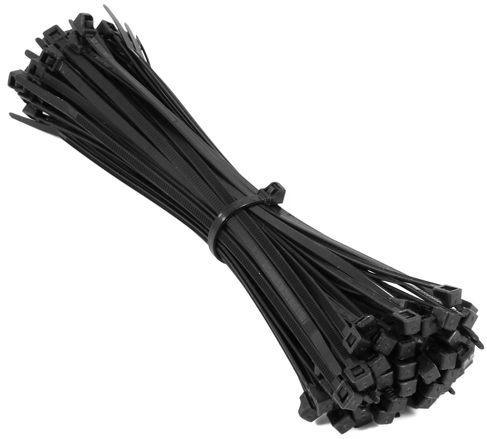 225FWY 5000 PC Pack 4" Inch Black Network 18 LBS Zip Nylon Cable Cord Wire Tie Strap UL