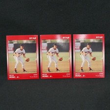 Lot of 3 ~ The Star Co. 1991 Pete Rose Jr. ~ Erie Orioles #175 Minor League Card