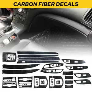 For Infiniti G25 G35 G37 coupe 3D Carbon Fiber Pattern Interior DIY Trim EXD - Picture 1 of 10