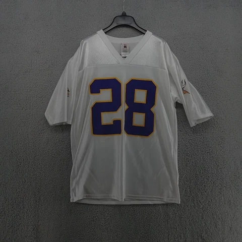 Adrian Peterson Jersey Medium White Minnesota Vikings Home NFL Players 28 Cover