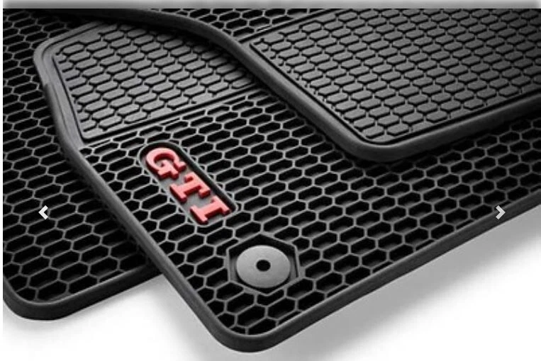 VW orig. Zubehör Allwettermatten/Gummimatten für Golf 7 u. 8 im GTI-Wabendesign - Bild 1 von 1