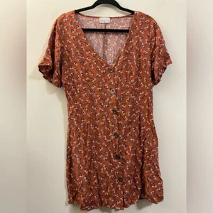 Mini Vestido Floral Bella Ella con Botones - M - Imagen 1 de 11