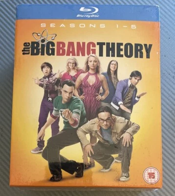 The Big Bang Theory: Seasons 1-5 (Blu-ray, 10-Disc Box Set, 2018) REGION FREE - Image 1 of 2