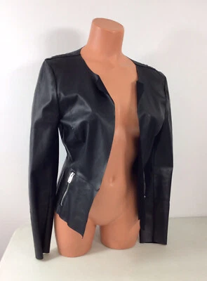 Chaqueta de cuero Only Crop para mujer pequeña Foto 1 de 4