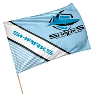 Cronulla Sharks NRL GAME DAY Pole Flag Banner Father's Day gifts - Bild 1 von 1