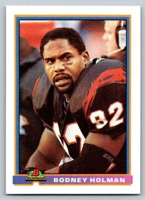 1991  Bowman #81 Rodney Holman Cincinnati Bengals - Image 1 of 2