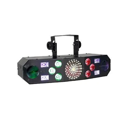 ADJ Eliminator Lighting Furious Five FG 5-in-1 LED Effect Light Laser Wash Strob - Image 1 of 4