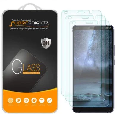 [Paquete de 3] Protector de pantalla de vidrio templado Supershieldz para Nokia 9 PureView Foto 1 de 4