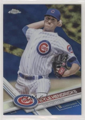 2017 Topps Chrome Blue Refractor 56/150 Kyle Hendricks #19 - Image 1 of 3