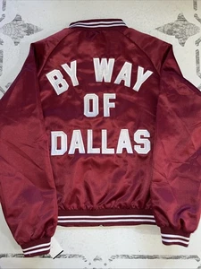 BY WAY OF DALLAS Satin Jacket Small Maroon BWO - Picture 1 of 16