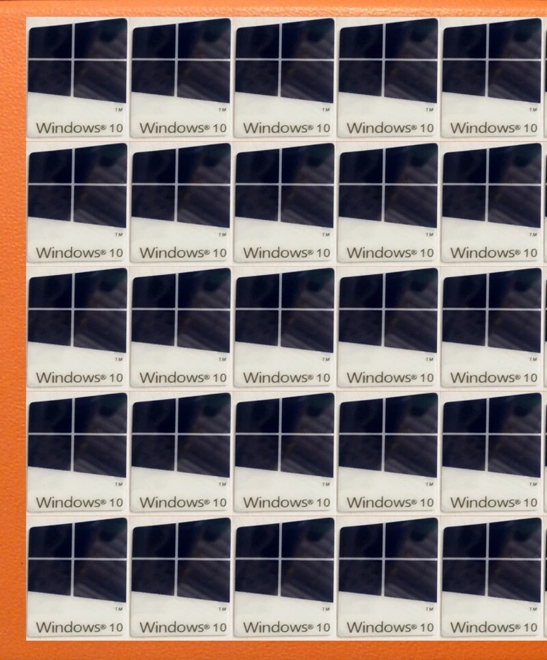 25 шт. наклейка для окна 10 значок логотип этикетка темно фиолетовый синий цвет 16 мм x 22 мм - Изображение 1 из 1