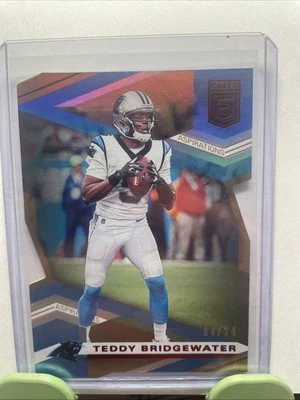 2020 Donruss  Elite Die Cut Teddy Bridgewater  #78 /24 - Image 1 of 2