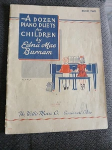 A Dozen Piano Duets for Children by Edna Mae Burnam Music Book - Picture 1 of 8