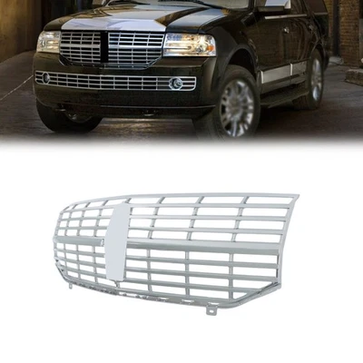 Front Bumper Upper Grille Factory Style Plastic For Lincoln Navigator 2007-2014 Foto 1 de 4