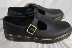 Dr Martens Womens Zavala Mary Jane Shoes Black Size 11 New No Box - Picture 1 of 7