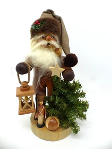 Christian Ulbricht Räuchermann Weihnachtsmann mit Baum Erzgebirge - Picture 1 of 13