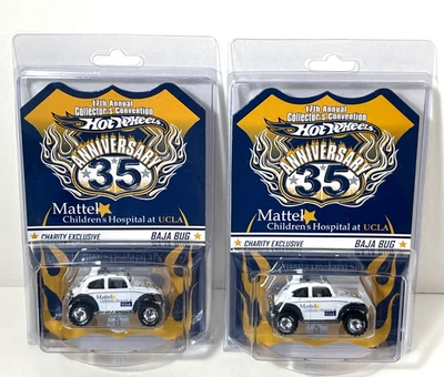 Lote 2 Hot Wheels Baja Bug 17ª Convención Anual de Coleccionistas 35 Aniversario NUEVO Foto 1 de 4