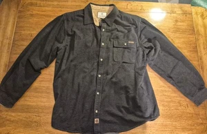 Legendäres Whitetail Hemd XL schwarz 100% Baumwolle Knopfleiste Cordkragen - Bild 1 von 11