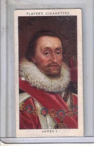 1935 Player's Cigarettes Kings & Queens of England King James I card #28 VG+++ - Bild 1 von 2