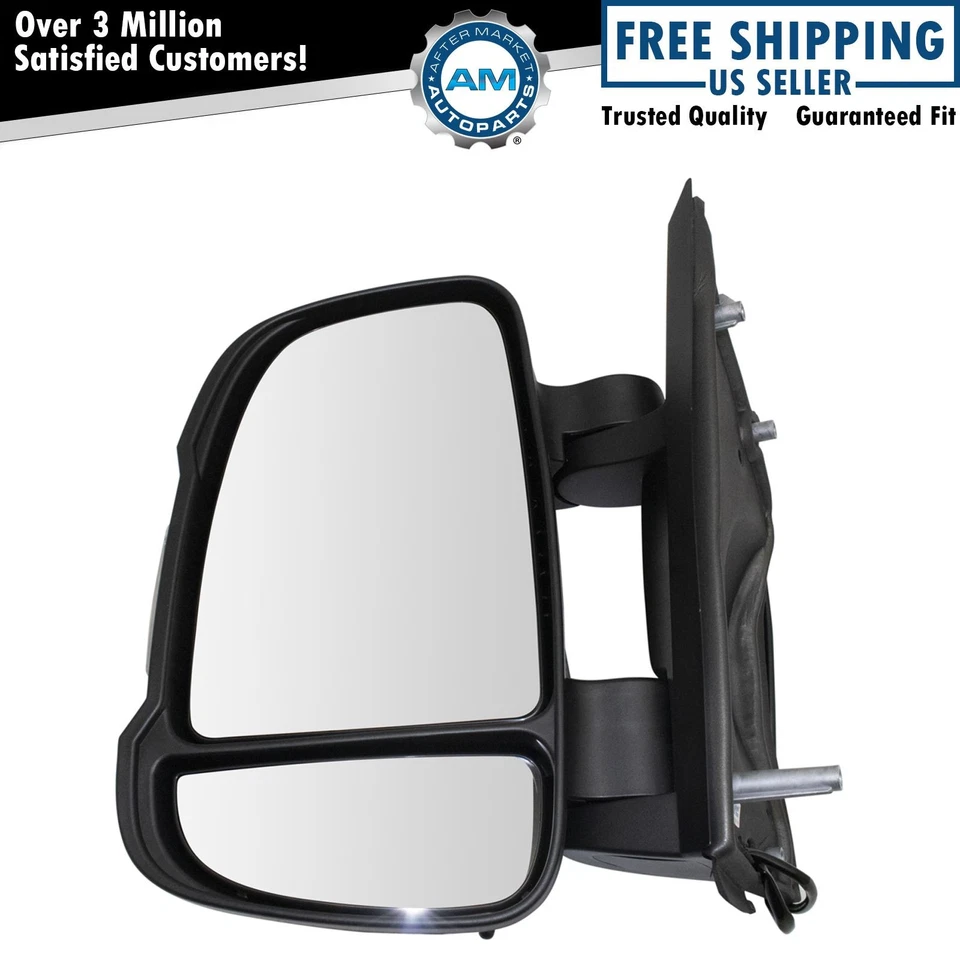 Зеркало ручной сигнал текстурированное черное со стороны водителя левое левое левое для фургона Ram Promaster - Изображение 1 из 4