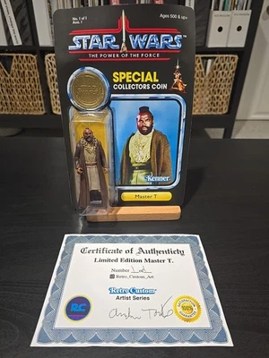 Juguete de arte de diseñador hecho a mano personalizado Mr. T 1 de 1 Starwars. Raro Foto 1 de 3