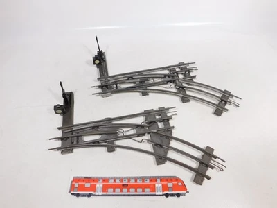 2X Märklin Spur 1 Metal Switch 8-Piece Circle Right Electric Operation #EC437-4 - Image 1 of 4