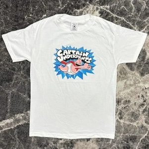 Vintage Captain Unterhose Hemd Herren Small 90s Y2K Dav Pilkey Autor Buch Promo - Bild 1 von 5