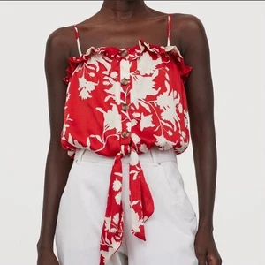 Johanna Ortiz X H&M rotes geblümtes Top Größe L - Bild 1 von 7