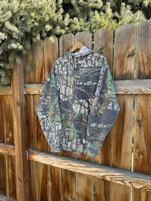 Sudadera con capucha vintage Jerzees Reel Tree camuflada con cremallera para hombre Foto 1 de 4