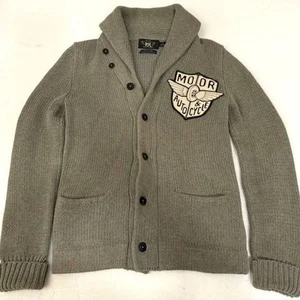 Cardigan Ralph Lauren RRL cotone collo sciallato maglia S usato - Foto 1 di 11