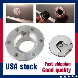 Billet Aluminum Aircraft Fuel Cell Gas Cap Flush Mount With 6Hole Anodized - Picture 1 of 16
