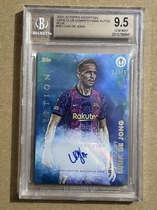 2021-22 Topps Inception UEFA CC Auto Blue Star Quality Luuk de Jong #39 /49