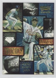 1996 Pinnacle Zenith Mozaics Ryan Klesko Greg Maddux Chipper Jones #1 HOF