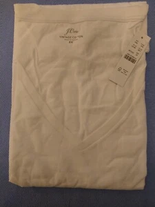 J.Crew White VINTAGE COTTON V-NECK SHORT SLEEVE T-SHIRT Size 3XL - Picture 1 of 2