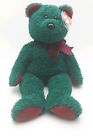 Ty 2001 Christmas Bear Sparkly Beanie Buddy 14 Inch Used Good Condition