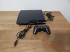 Sony Playstation 3 Console Ps3 Slim Black Bundle Controller Cech-2001a Tested